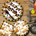 thumbnail image 6 of Jestar 96Pcs Construction Birthday Party Supplies Construction Theme Paper Plates and Napkins for Boys Kids Tractor Dump Digger Vehicle Themed Party Favors, Serve 24, 6 of 8