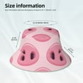 thumbnail image 5 of Kdxio Reflective Bucket Hat - Pig Nose Print Bucket Hat for Men,Women, 5 of 9