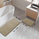 thumbnail image 2 of Juego de alfombrillas de baño Yimobra, espuma viscoelástica, 2 piezas, color camel, 2 of 6