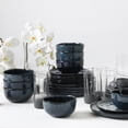 thumbnail image 5 of Stone Lain Mirella 32-Piece Dinnerware Set Stoneware, Borosilicate Glass, Service for 8, Blue, 5 of 6