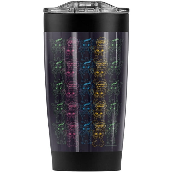 Gremlins Party All Night Stainless Steel Tumbler 20 oz Coffee Travel Mug/Cup, Vacuum Insulated & Double Wall with Leakproof Sliding Lid | Great for Hot Drinks and Cold Beverages