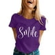 thumbnail image 1 of Camiseta gráfica de manga corta y cuello redondo para mujer: poliéster ligero, estampado de ranas, corte holgado, ropa informal de verano/para exterior, 1 of 5