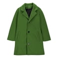 thumbnail image 3 of WOYY Girls Trench Coat Lapel Windbreaker Jacket Outerwear Wool Coat, Sizes 7-8, 3 of 5