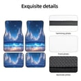 thumbnail image 5 of Sikiie Starry Night Ocean View Car Foot Mat Set of 4 Pieces Basics Universal Fit Rubber Carpet Floor Mats For Car SUV Van & Truck, 26.8"L x 17.3"W (Front), 13"L x 17.3"W(Rear), 5 of 6