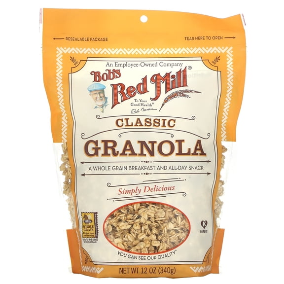 Bob's Red Mill Classic Granola Lightly Sweetened 12 oz Pack of 3