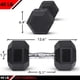 thumbnail image 2 of Mancuerna hexagonal de goma, 40 libras, individual, 2 of 7