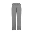 thumbnail image 4 of Pntutb Mujer Casual Cintura Media Bordado Verano Algodón Suelto Pantalones Rectos Largos Pntutb Pntutb-128, 4 of 8