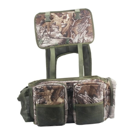 Colaxi Rucksack for Fishing Seat Box Fishing Backpack for Tackle Box Durable Portable Fishing Tackle Bag Canvas Bag for Rock Fishing Brown