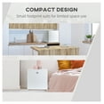 thumbnail image 5 of Mini Freezer Countertop 1.1 Cu Ft, Compact Upright Freezer, Adjustable Temp, Removable Shelf, White - Home, Dorm, Office, 5 of 9
