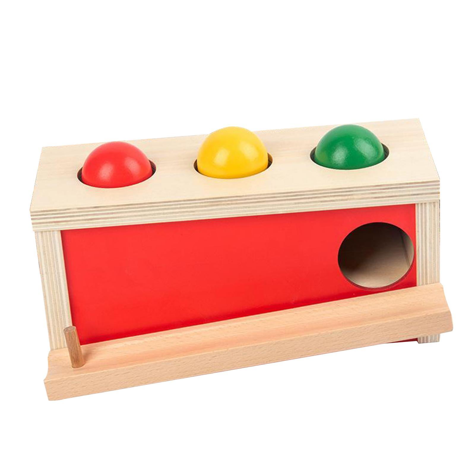 Details about   Montessori Object Permanence Box Infant Development Ball Drop Toys for Babies 
