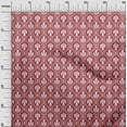 thumbnail image 3 of oneOone Georgette Viscose Red Fabric Asian Block Craft Projects Decor Fabric Printed By The Yard 42 Inch Wide, 3 of 4
