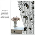 thumbnail image 5 of Halloween Curtains，Funny Pumpkin Bats Horror Forest Castle Pattern Drapes Window 2 Panel Rod Pocket Curtain for Girls Boys Bedroom Living Room Decor 28" W X 40" L, 5 of 6