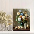 thumbnail image 2 of Beige Hydrangea Botanical Impressionist Canvas Living Room Modern Neutral Floral Wall Decor, 2 of 8