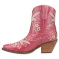 thumbnail image 2 of Dingo Womens Primrose Embroidered Floral Snip Toe Cowboy Ankle Boot, 2 of 2