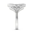 thumbnail image 3 of Araiya Fine Jewelry 10K White Gold Diamond&nbsp;Geometric Shape Band Ring (1/5 cttw, I-J Color, I2-I3 Clarity), Size 6.5, 3 of 5