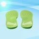 thumbnail image 4 of 1 par de patas de arco Plantillas correctoras Corrector de estreptoxodia de la PU Almohadillas de corrección de las piernas Cojín para el cuidado de los pies Tamaño S 35-37 Verde, 4 of 5