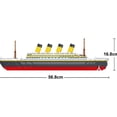 thumbnail image 5 of 4000+Pcs Titanic Model Cruise Ship Building Blocks MOC Boat Bricks Collection DIY Construction Toys for Children Gift, 5 of 9