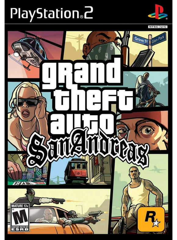 Pre-Owned Grand Theft Auto San Andreas, Rockstar Games, PlayStation 2 Ps2 (Refurbished: Good)