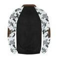 thumbnail image 3 of ZCFZJW Mens Casual Half Zip up Athletic Sweatshirts Vintage Camo Patchwork Long Sleeve V Neck Graphic T-Shirts Loose Lightweight Comfy Pullvoer Tops XXXXL, 3 of 4