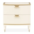 thumbnail image 2 of Michael Amini La Terrazza 2-Drawer Nightstand in Creamy Pearl, 2 of 12