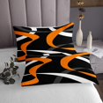 thumbnail image 3 of Erosebridal Geometric Stripe Coverlet Set King,Abstract Artwork Bedding Set,Geometry Lines Decor,Breathable,3 Pieces, 3 of 5