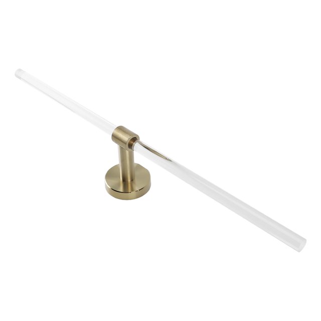Acrylic Bathroom Towel Bar, Wall Mounted Towel Rack for Bathroom Kitchen, Hanging Organizer with Hardware