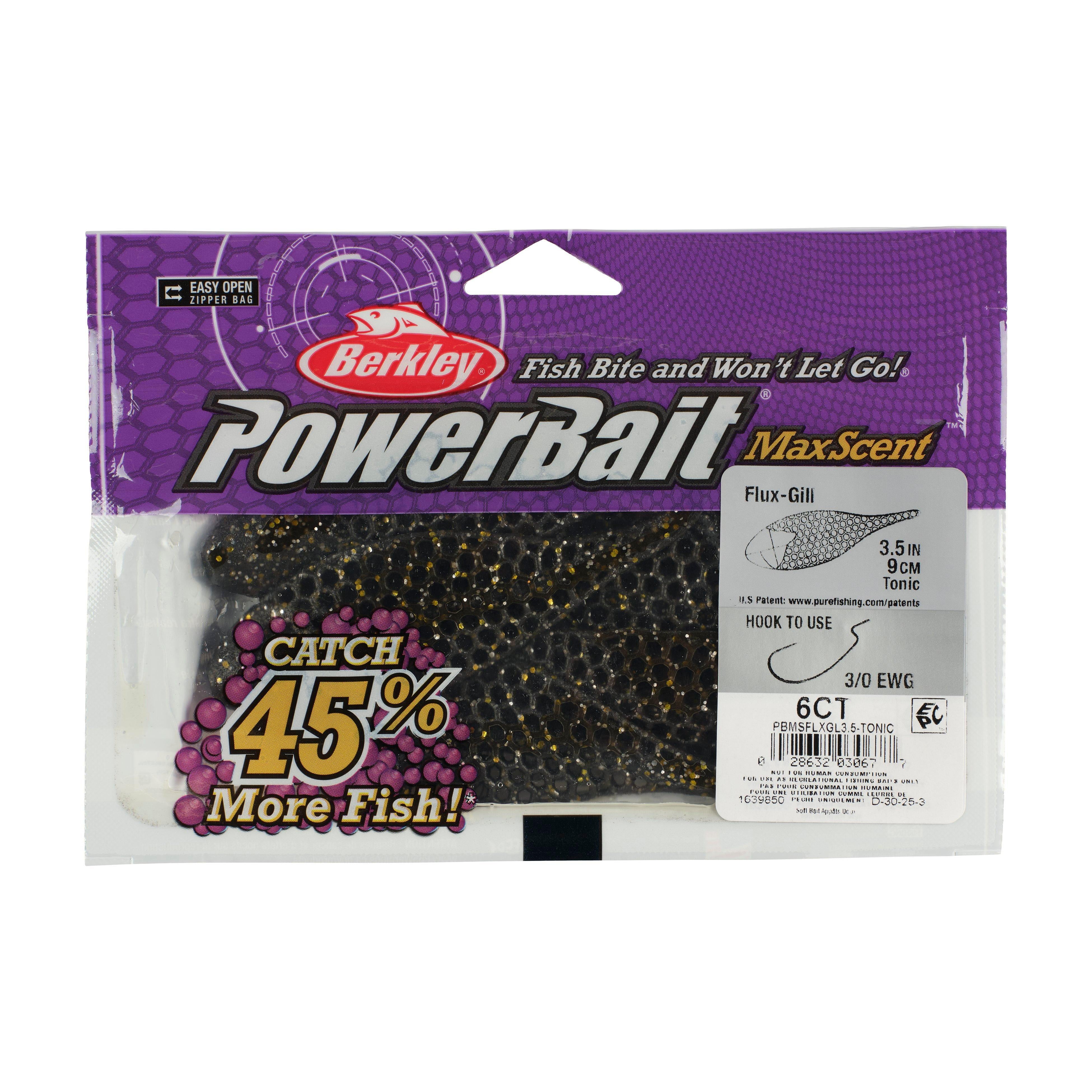 Berkley PowerBait® MaxScent Flux-Gill, 3.5 in, Tonic
