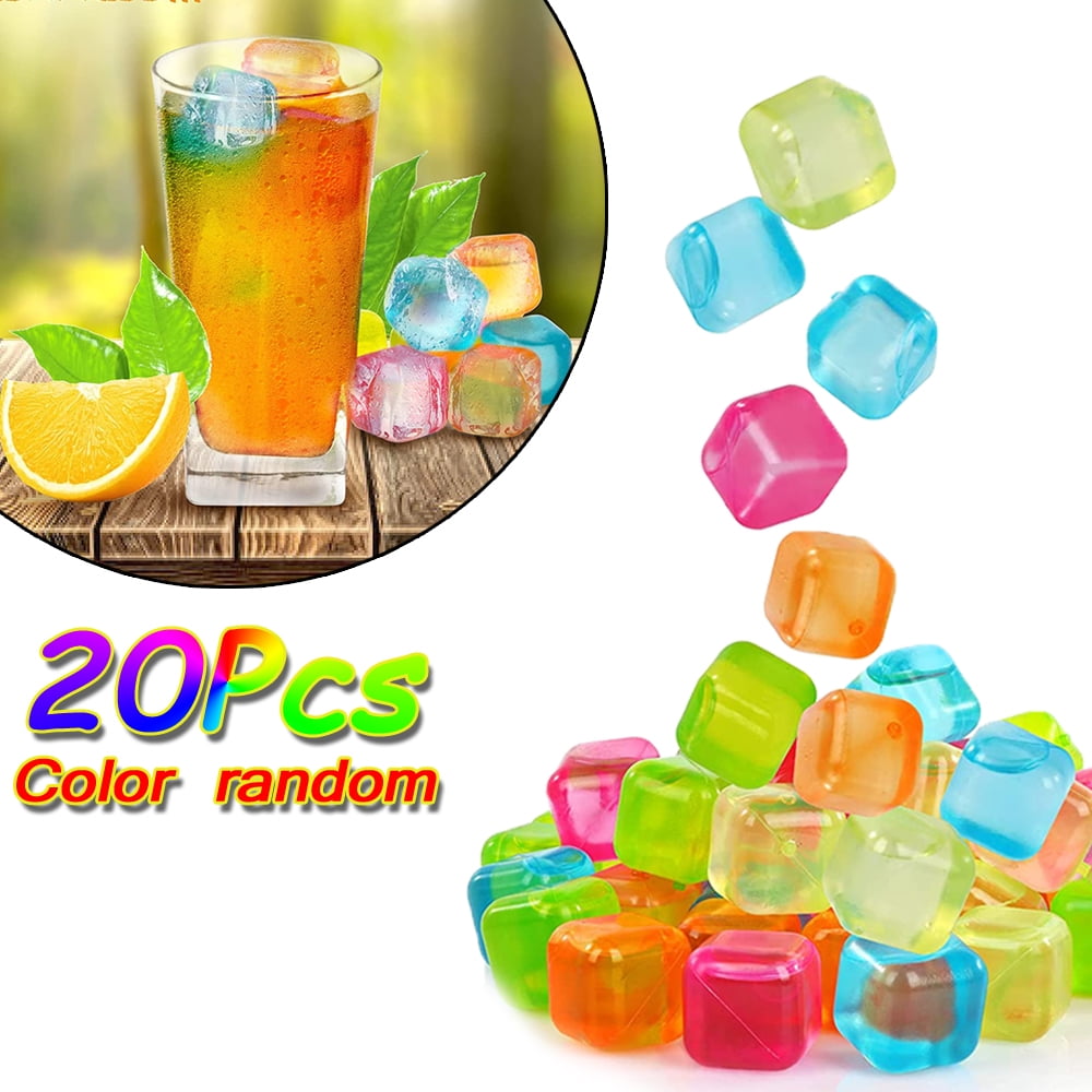 Plastic Ice Cubes Reusable Ice Cubes For Chills Drinks All Beverages