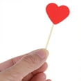 thumbnail image 6 of BE-TOOL 10Pcs Heart Cake Toppers Cupcake Stick Handmade Cake Decorations Double-Sided Glitter Paper Red, 6 of 8