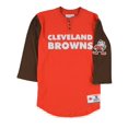 thumbnail image 3 of Mitchell & Ness Mens Throwback Cleveland Browns Graphic T-Shirt, Orange, Small, 3 of 3