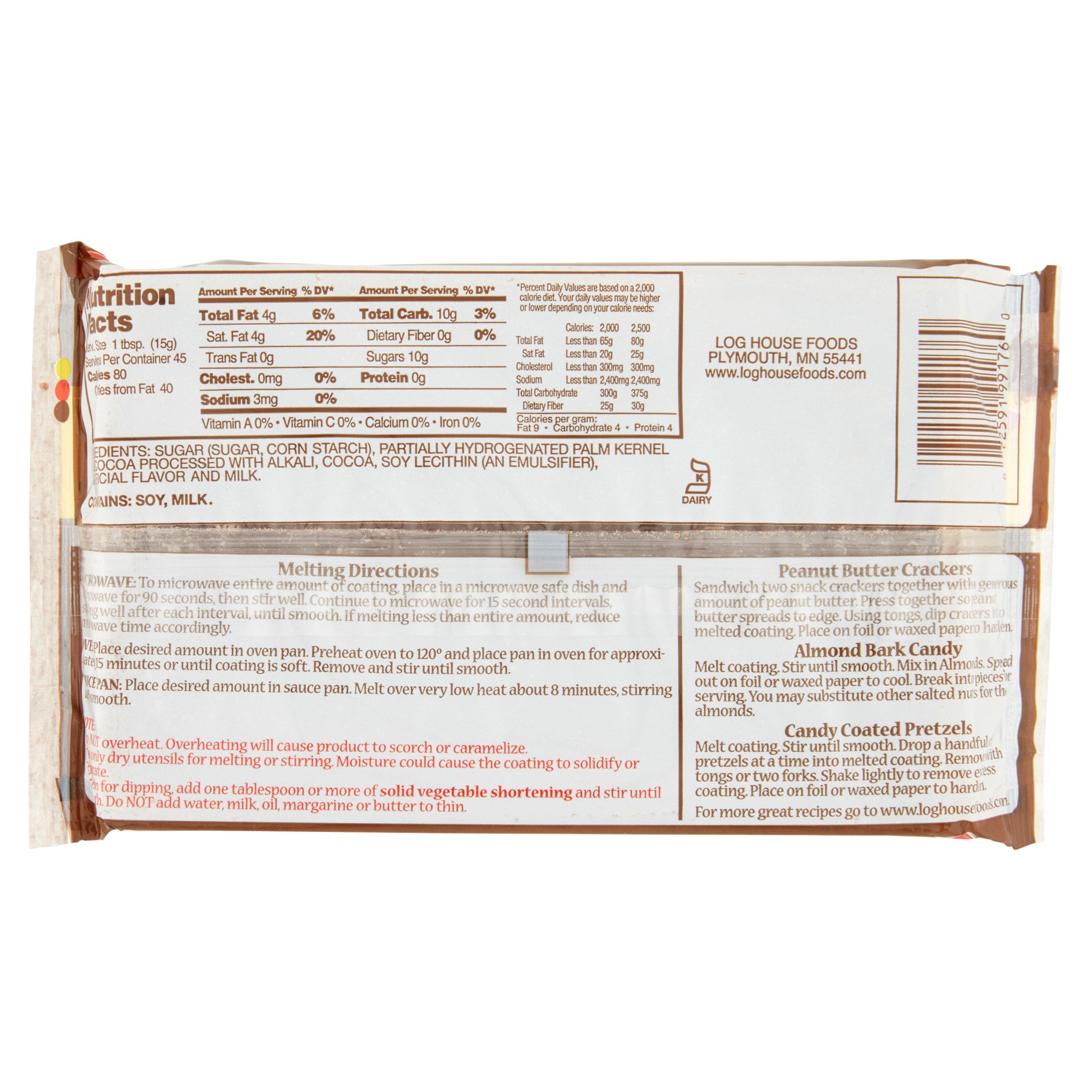 Plymouth Pantry Almond Bark Chocolate Baking Bar 24 Oz Walmart Com