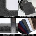 thumbnail image 3 of Astarin Bathroom Rugs Non Slip Washable, Microfiber Absorbent Bath Mat for Tub, Shaggy Soft Bath Rug for Floor, Bathtub and Shower, Thick Plush Quick Dry Throw Rug (Dark Gray, 24" x 60"), 3 of 10
