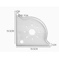thumbnail image 1 of Miangastore Terrarium Décor Support d'Angle pour Aquarium Blanc Abs Lot de 1 7.8X7.8X0.6In, 1 of 8