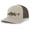 Khaki/Brown, variant on Freshwater Fish Collection Walleye Fishing Mens Embroidered Mesh Back Trucker Hat Baseball Cap, Khaki/Brown