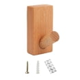 thumbnail image 2 of Coat Hooks Hat Rack, Wall Hooks, Robe Hook for Keys Towel Coat Purses Beech, 2 of 8