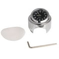 thumbnail image 2 of Reloj de Montaje de Manillar de Motocicleta de Aluminio 7/8 Pulgadas 22 Mm Cromo y Negro, 2 of 8