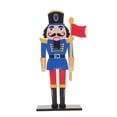 thumbnail image 6 of FRCOLOR Nutcracker Soldier Adornment Wood Nutcracker Figure For Christmas Decoration Household Decoration Table Centerpiece Holiday Figure, 6 of 7