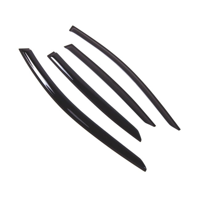 Tuningpros Window Visor Compatible with 2013-2015 Acura ILX, DGWV2-778 Outside Mount Deflector Rain Guard Dark Smoke, 4 Pcs Set