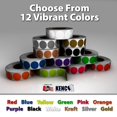 thumbnail image 3 of Kenco Color Coding Circle Dot Sticker Labels On A Roll (Purple, 1 Inch 1000 Stickers), 3 of 5