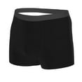 thumbnail image 2 of Wukai Black Print Men’s Underwear Breathable Boxer Briefs,&nbsp;Moisture Wicking & Breathable-, 2 of 7
