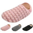 thumbnail image 5 of Oyedens Fuzzy House Slippers for Wome Men Indoor Closed Back Barefoot House Shoes Slipper Socks Bedroom Home, 5 of 7
