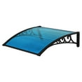 thumbnail image 3 of Door Awnings Exterior, Awning for Door Entrance, 31.5x47 Inches Awnings for Doors, Window Awning Canopy Exterior with Plastic Steel Bracket, UV, Rain, Snow Protection Door Awning -Black, 3 of 8