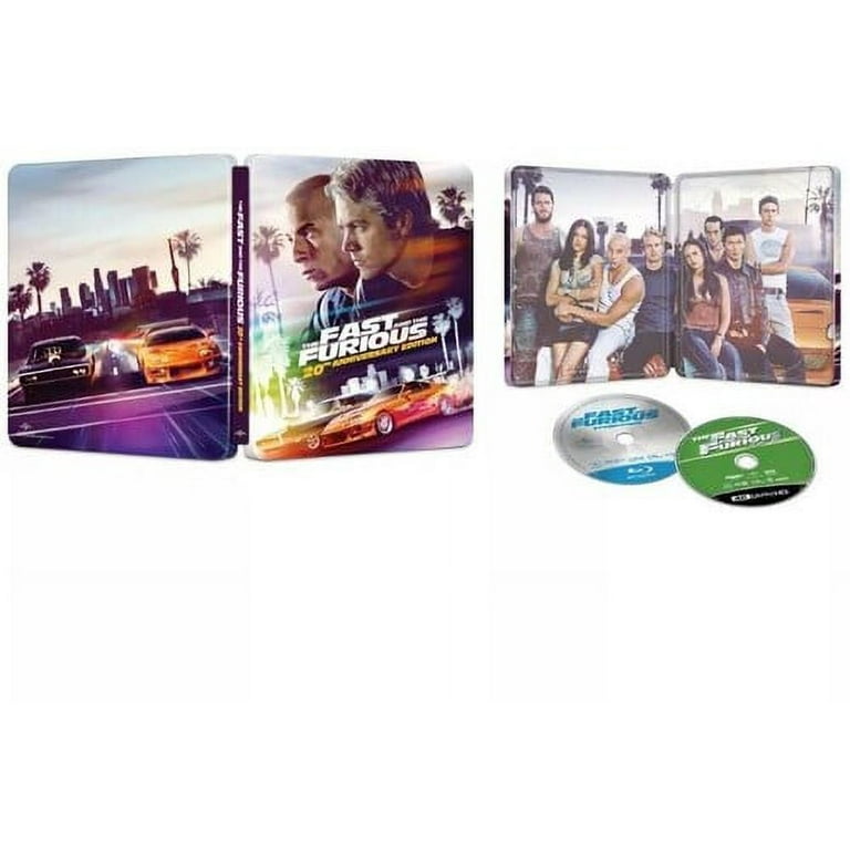 Fast The Furious 20th Anniversary Steelbook 4K Ultra HD