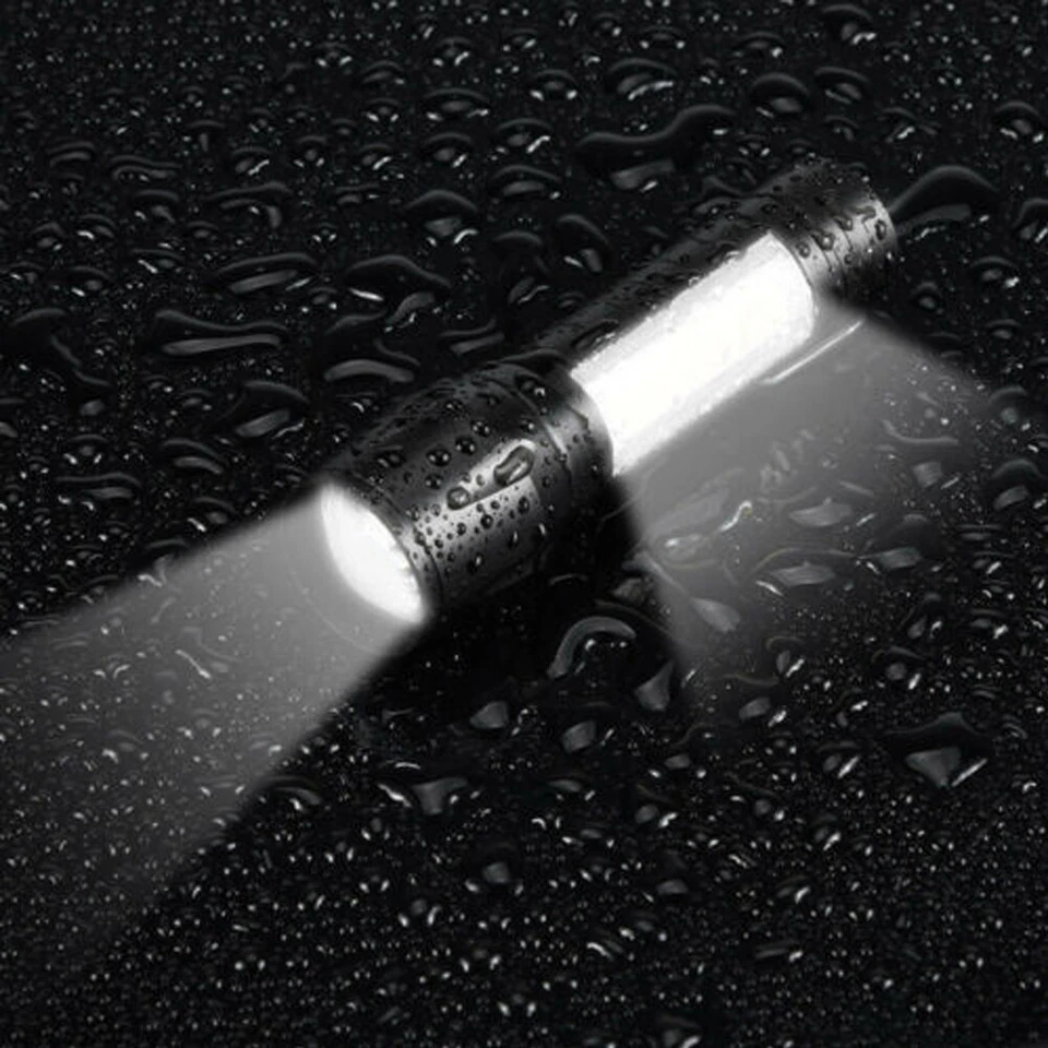 Tactical Led Flashlight Usb Rechargeable 3Modes Light Zoomable Lamp Torch Us