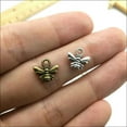 thumbnail image 3 of U8MO 20/100/300pcs retro Jewelry Making DIY Little bees alloy charms pendant 11x10mm-bronze-100pcs, 3 of 9