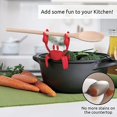 thumbnail image 2 of Red the Crab Kitchen Spoon Rest - Soporte para espátula para ollas y encimeras - Resistente al calor y sin BPA - Utensilios de cocina de silicona antideslizantes JM, 2 of 5