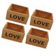 thumbnail image 3 of Chocolate Square Succulent Storage Boxes For Home Owners Featuring Vintage Aged Style, 3 of 4