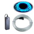 thumbnail image 2 of Tira de luces de neón MaxLax EL Wire azul hielo de 10 m con paquete de baterías, 2 of 7