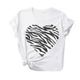thumbnail image 2 of LSLJS Mode Femmes T-shirt à Manches Courtes Imprimé de la Saint-Valentin, Hauts Graphiques Fantaisie, Cadeaux pour Femmes, 2 of 3