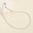 thumbnail image 3 of Artrylin Pearl Necklace for Men, 6mm 20'' Pearl Necklaces for Women, White Pearl Choker Necklace Trendy Jewelry Gifts for Women Men, 3 of 5